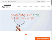 Tablet Screenshot of infogestion.ch